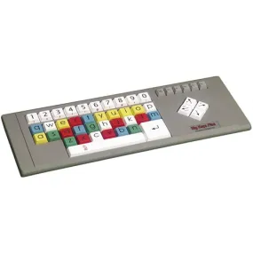 Big Keys Plus Large Key Desktop Keyboard with Multi Coloured Keys and Lower Case QWERTY Layout