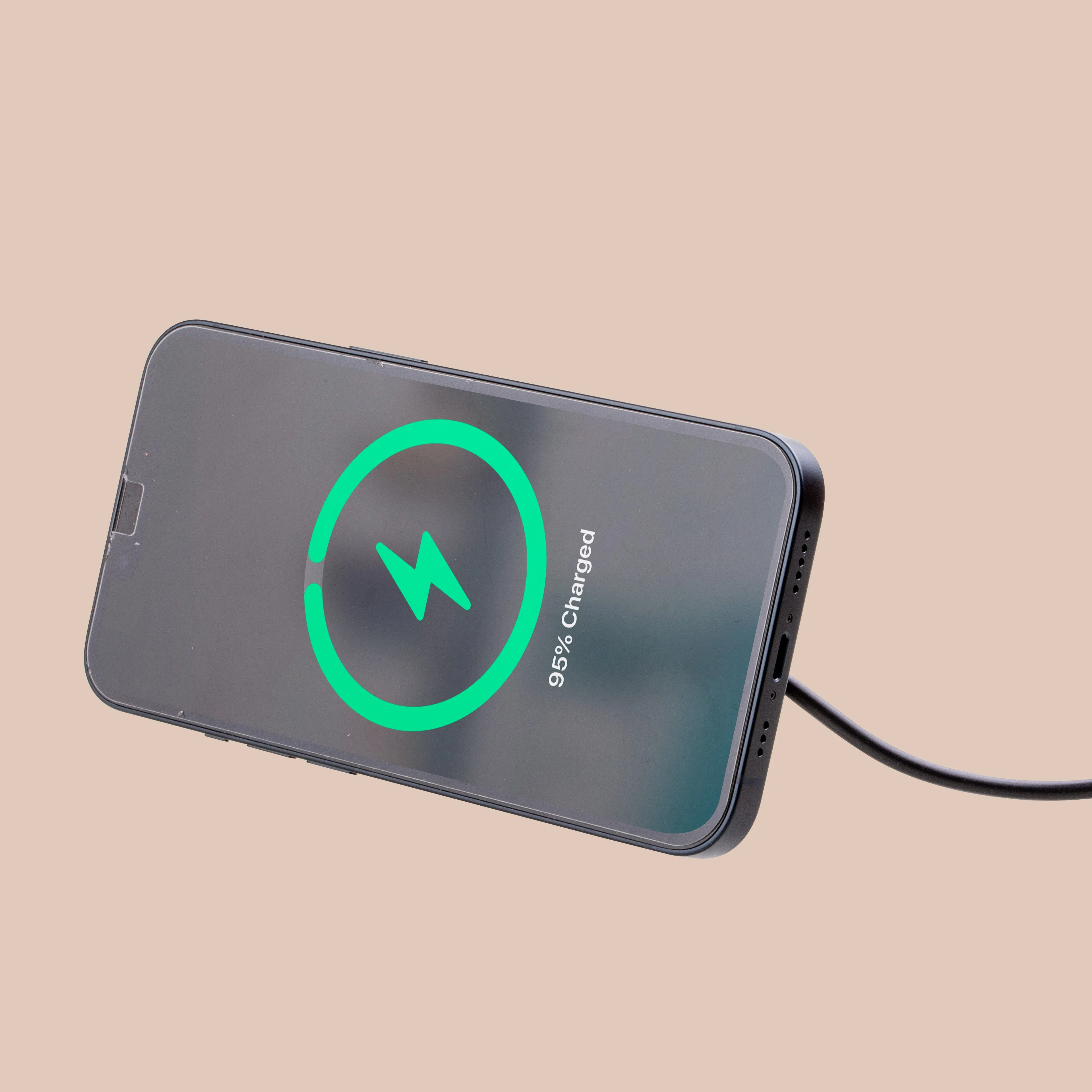 Black Watercolor Wireless Charger