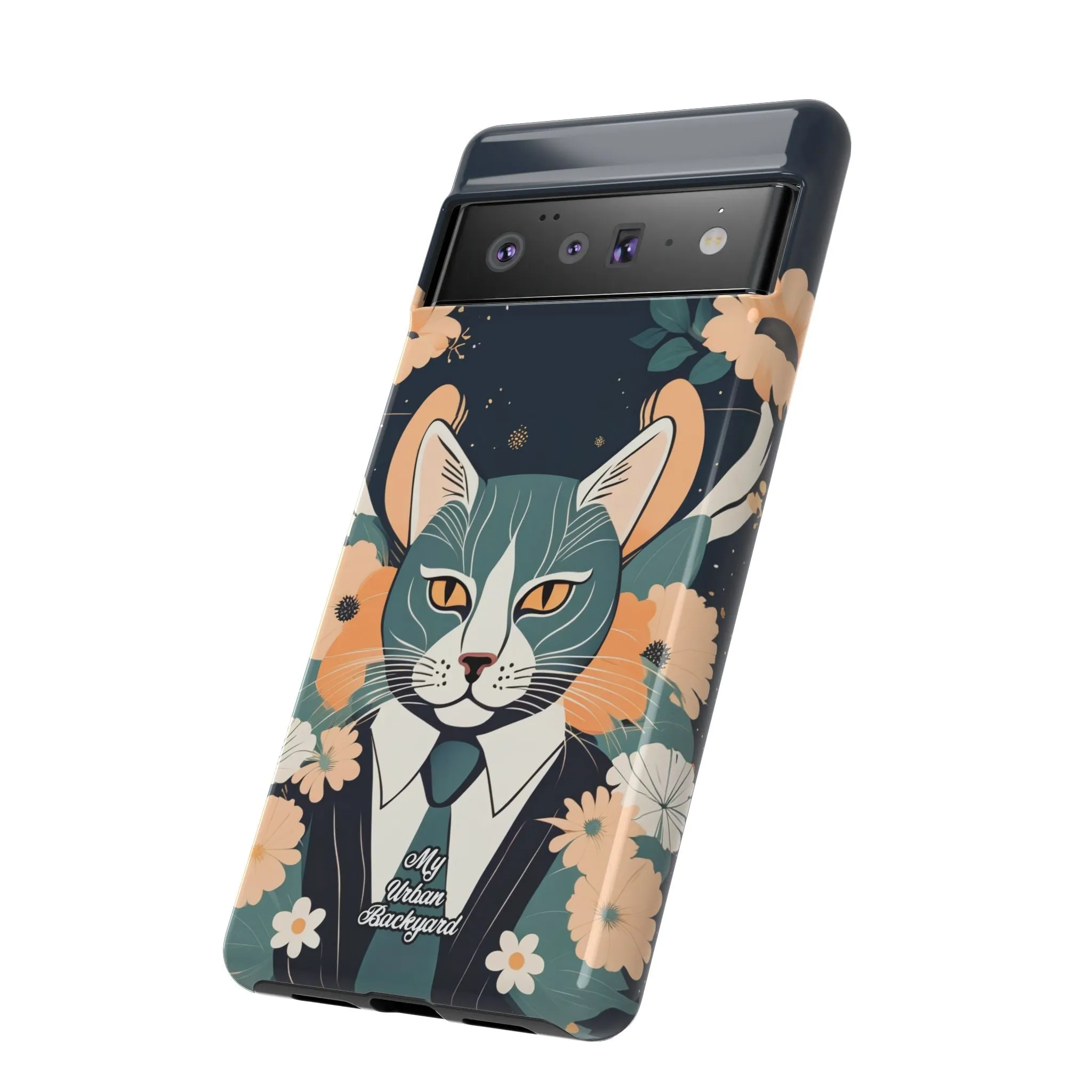 Blue Cat, Cell Phone Case - Apple, Samsung, or Google Pixel