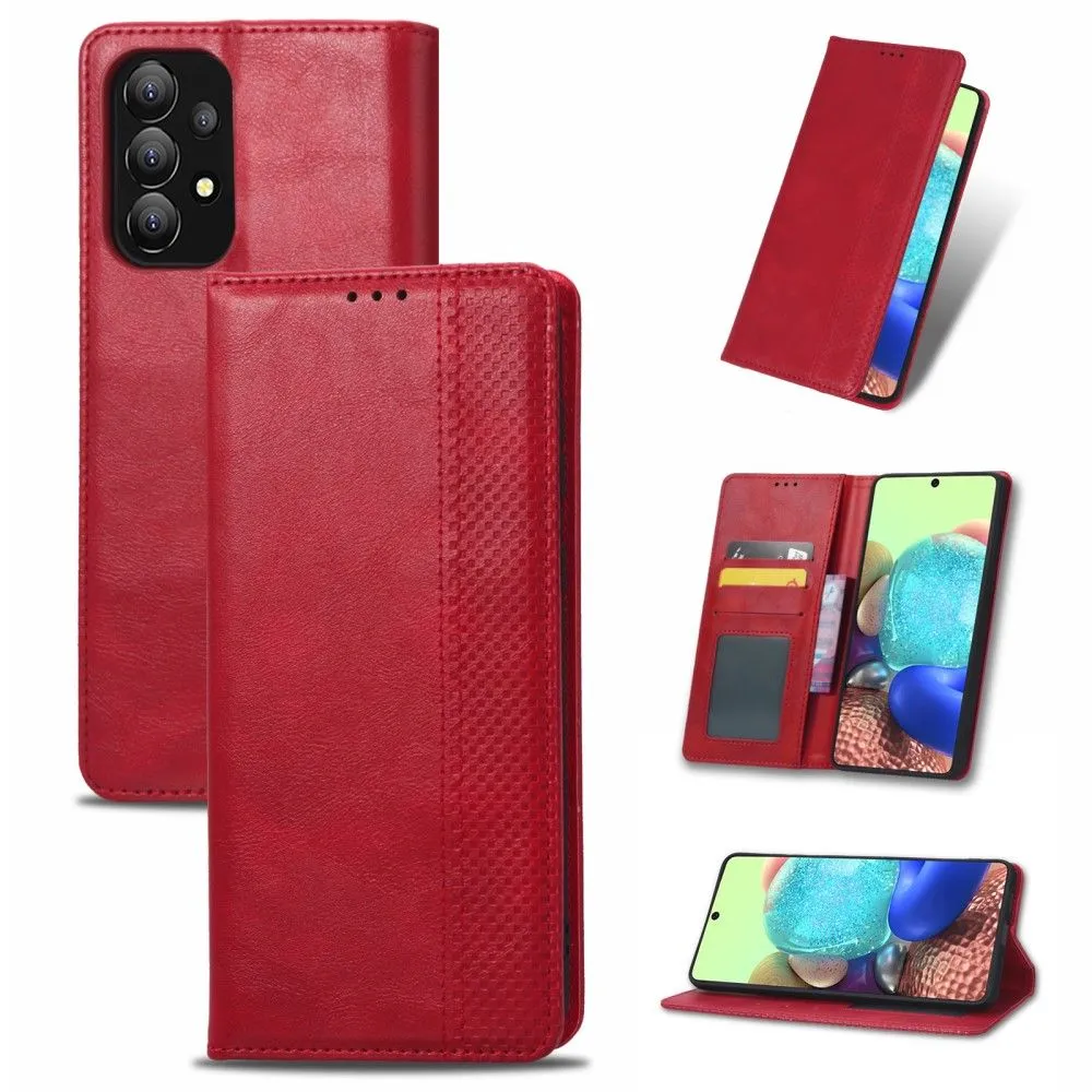 Bofink Vintage Samsung Galaxy A73 leather case - Red