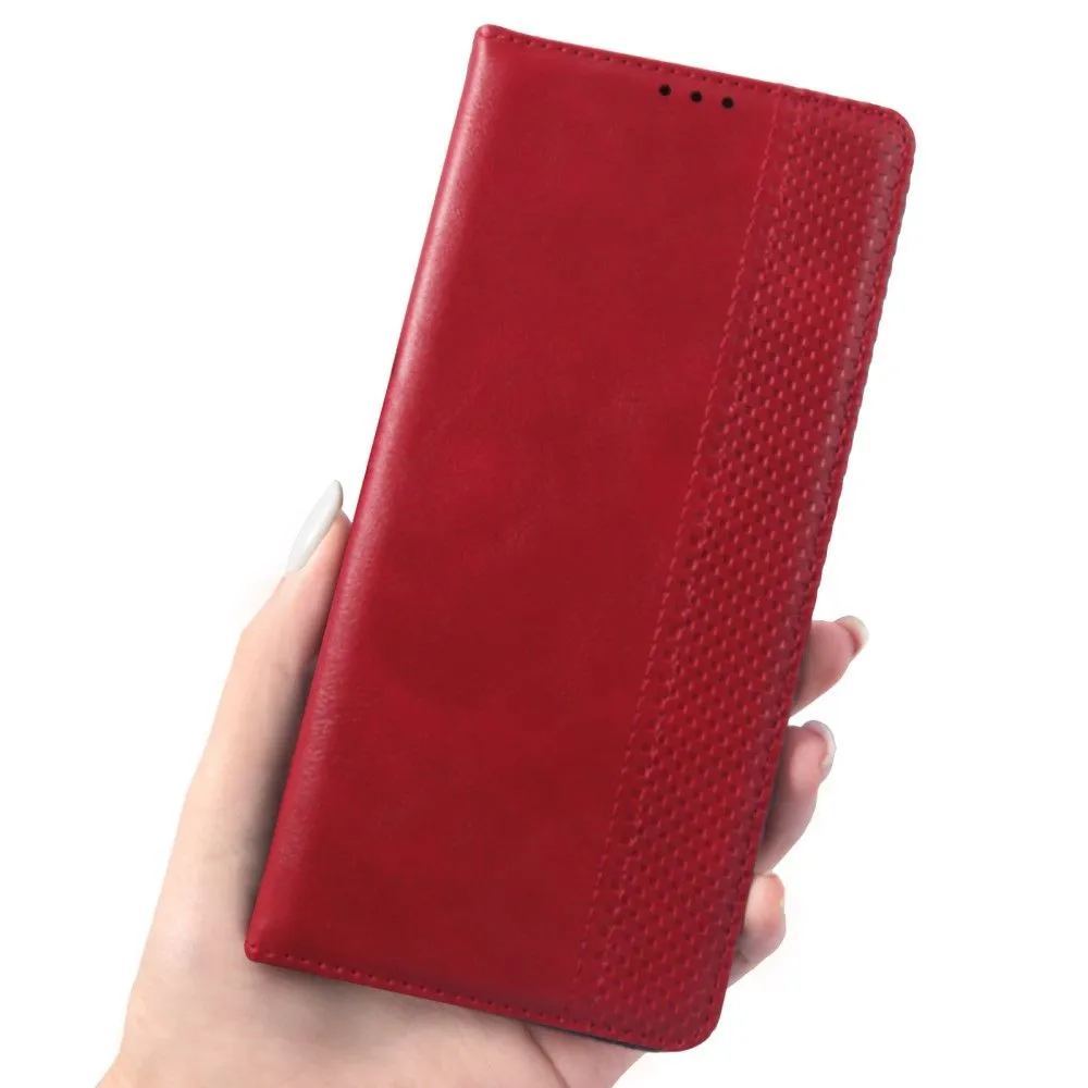 Bofink Vintage Samsung Galaxy A73 leather case - Red