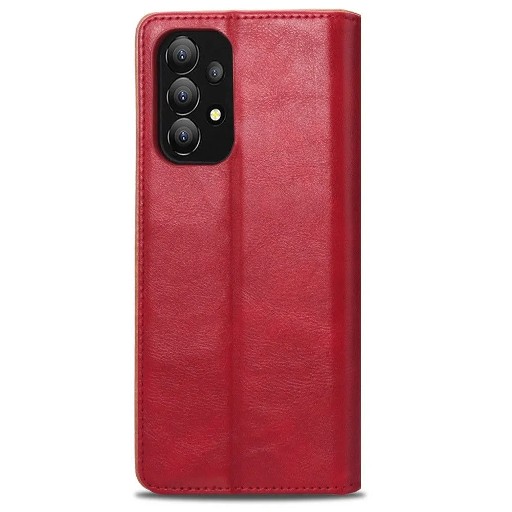 Bofink Vintage Samsung Galaxy A73 leather case - Red