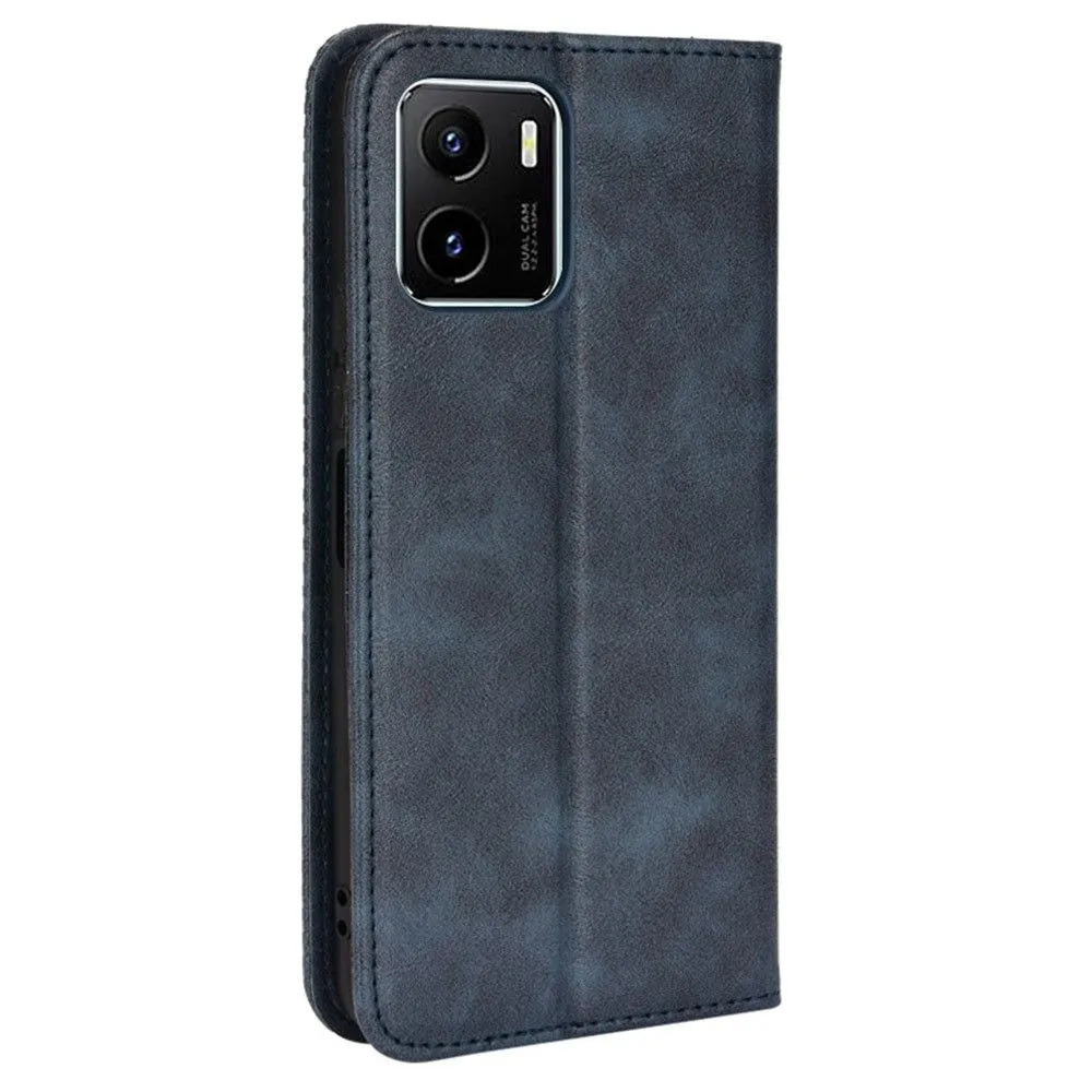 Bofink Vintage Vivo Y15A / Y15s (2021) leather case - Blue