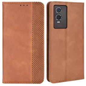 Bofink Vintage Vivo Y76s leather case - Brown