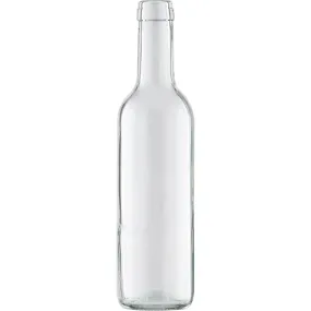 Bordeaux Wine Bottles - 375 ml, Clear - Case of 12