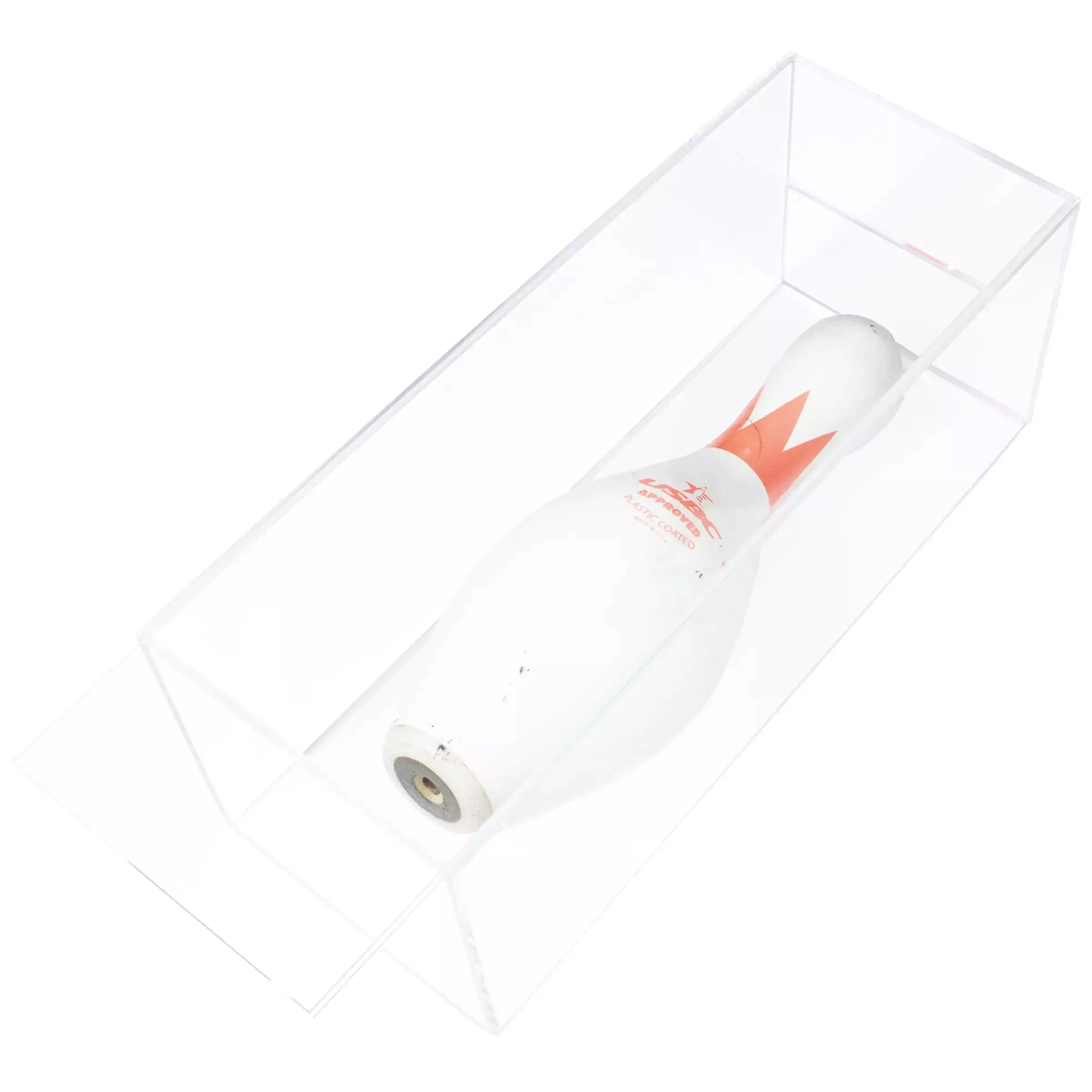 Bowling Pin Display Case with Slide Back (Table Top or Wall Mount) 7" x 7" x 18" (D08/A102)