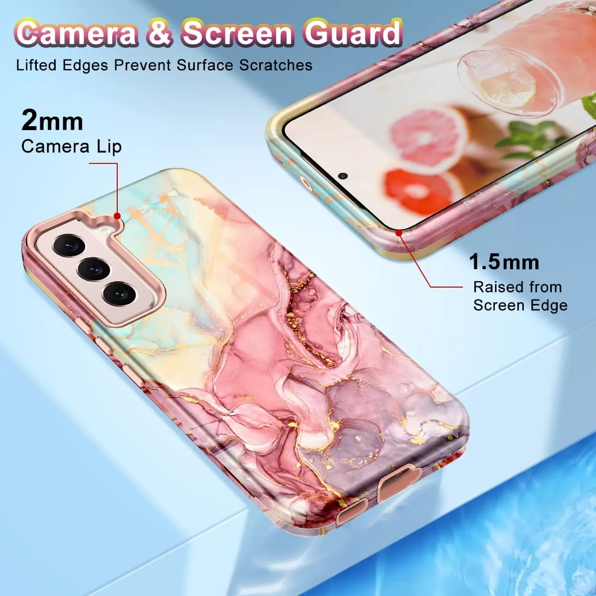 Btscase Samsung Galaxy Case Drop Protective Rose Gold Girl Covers