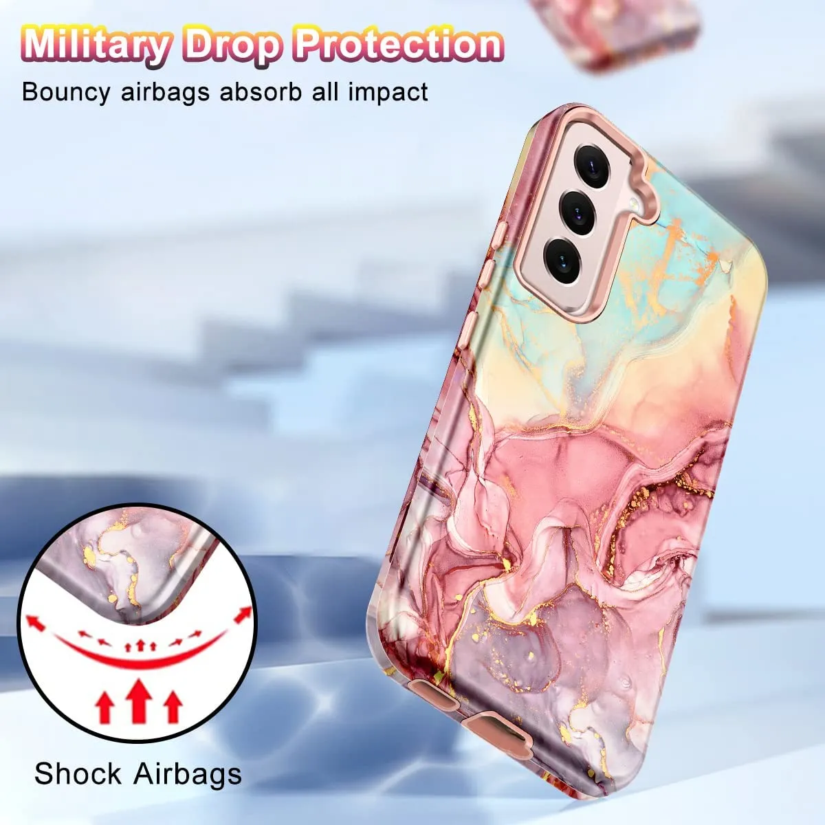 Btscase Samsung Galaxy Case Drop Protective Rose Gold Girl Covers