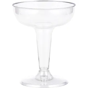 Bulk Clear 4 oz Plastic Champagne Coupes (54 per Case)