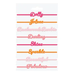 Bulk Dolly Parton Silicone Drink Labels and Markers (Case of 96)