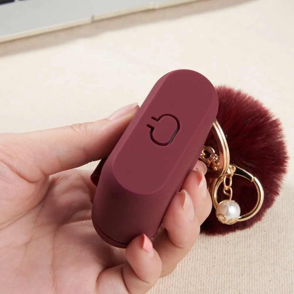 Burgundy Keychain Case for Airpods 3