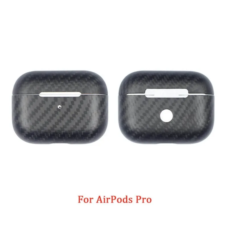 Carbon Fiber Earphone Case LED Wireless Earphone Charging Hard Case For Apple AirPods Pro & 3