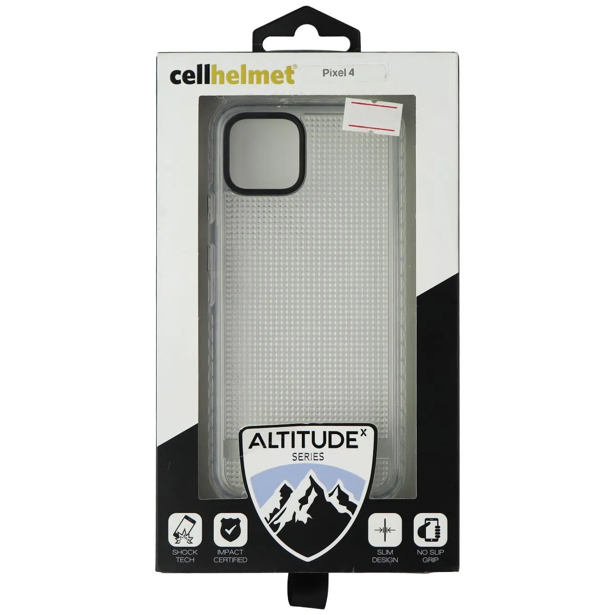 CellHelmet Altitude X Series Gel Case for Google Pixel 4 - Clear