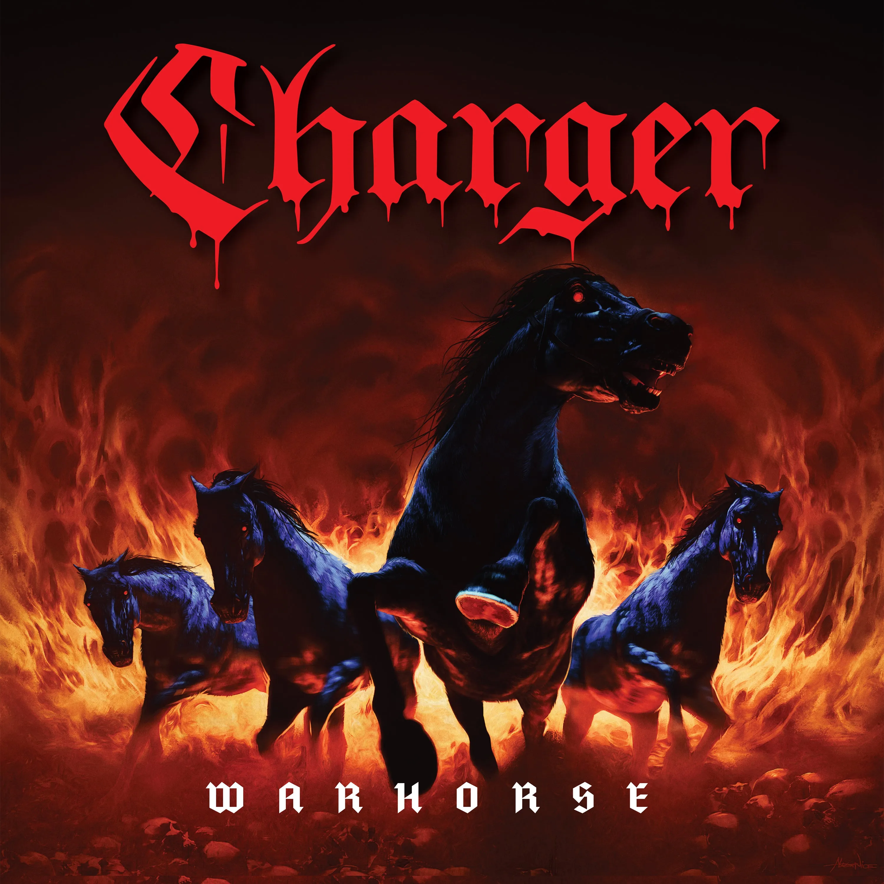 Charger - Warhorse Red & Black Galaxy Vinyl LP