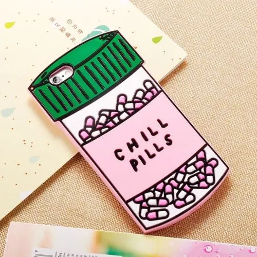 Chill pills 3d iPhone phone case