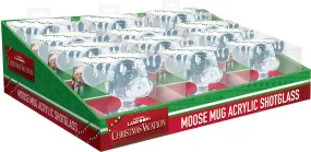 Christmas Vacation Griswold Clear Plastic Moose Mug Mini-Glass 1.5oz