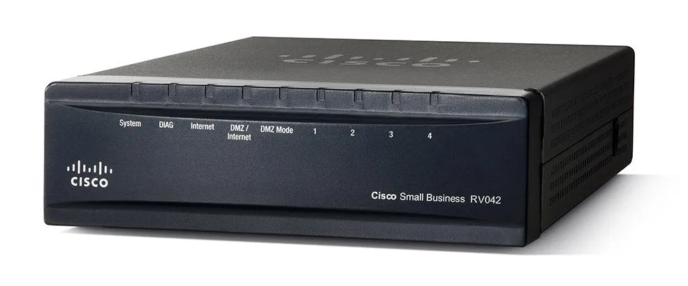 Cisco RV042 Dual WAN VPN Router, 4-Port Switch, Fast Ethernet -  RV042-RF (Certified Refurbished)