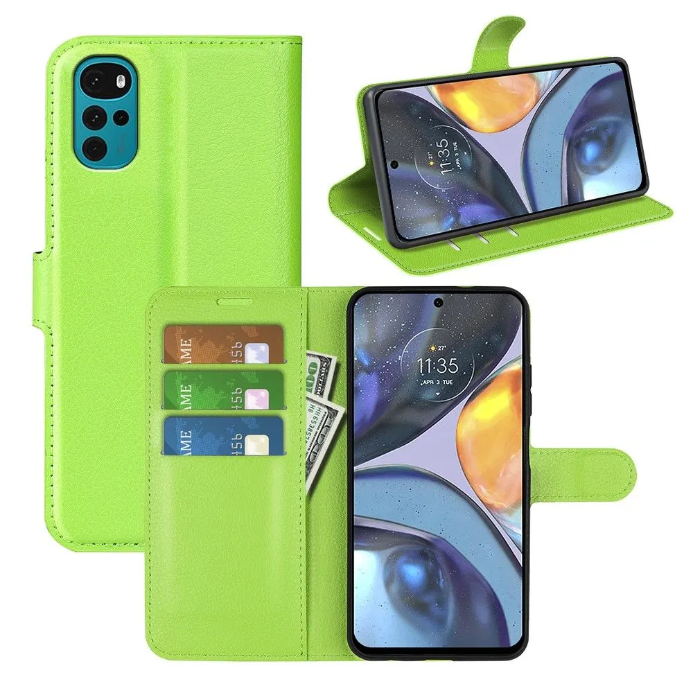 Classic Motorola Moto G22 flip case - Green