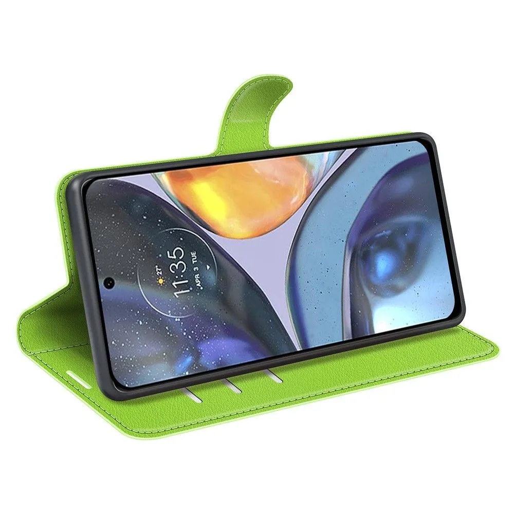 Classic Motorola Moto G22 flip case - Green