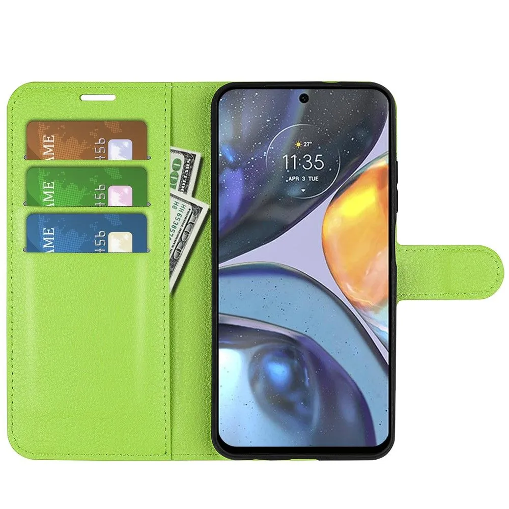 Classic Motorola Moto G22 flip case - Green