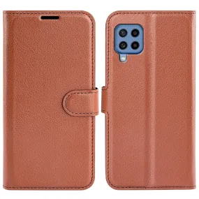 Classic Samsung Galaxy M22 flip case - Brown