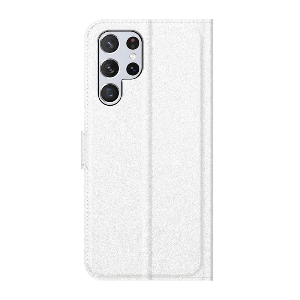 Classic Samsung Galaxy S22 Ultra flip case - White