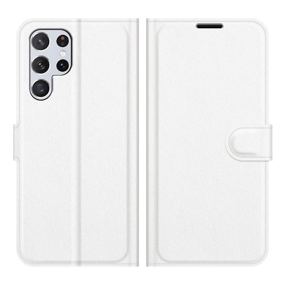 Classic Samsung Galaxy S22 Ultra flip case - White