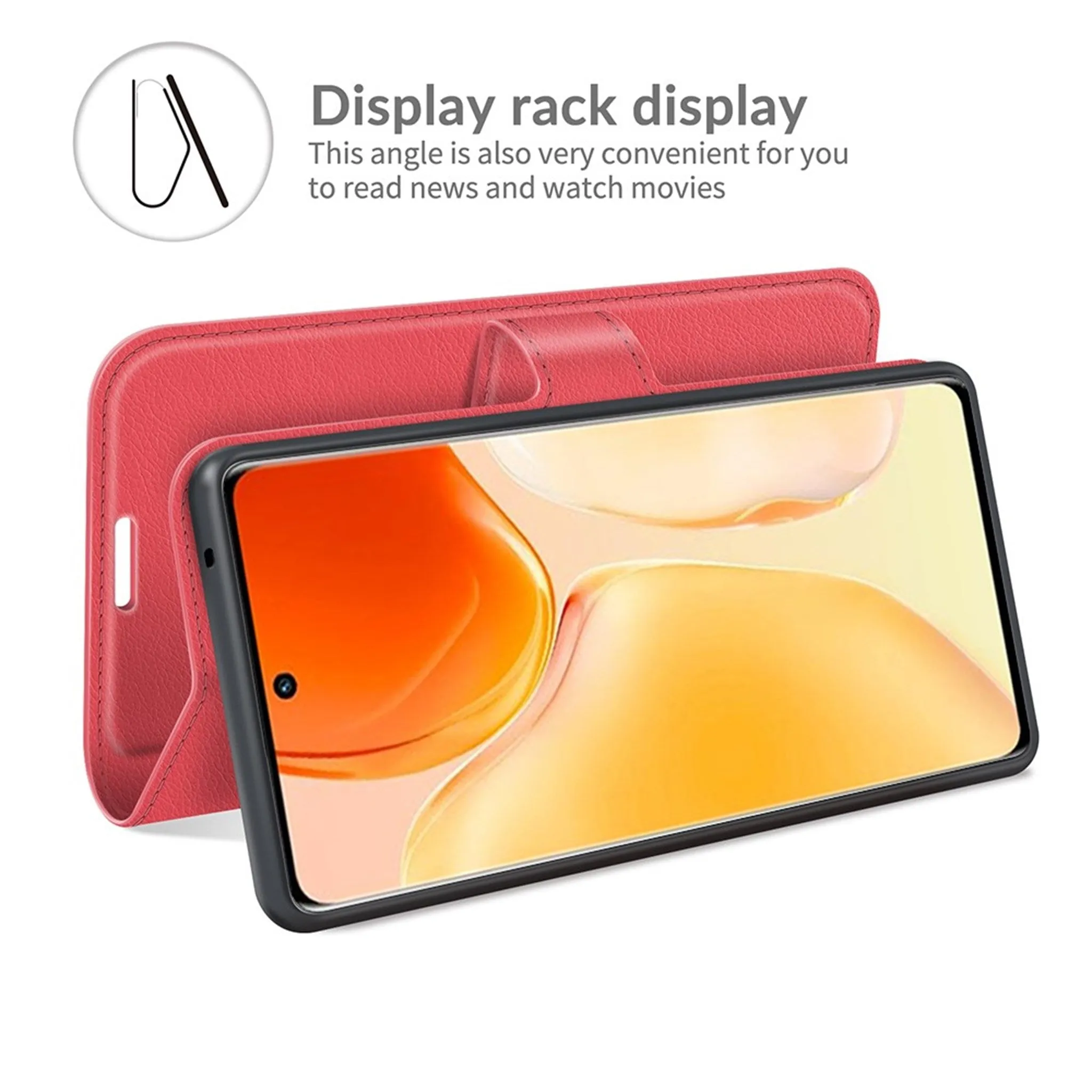 Classic Vivo X70 Pro flip case - Red