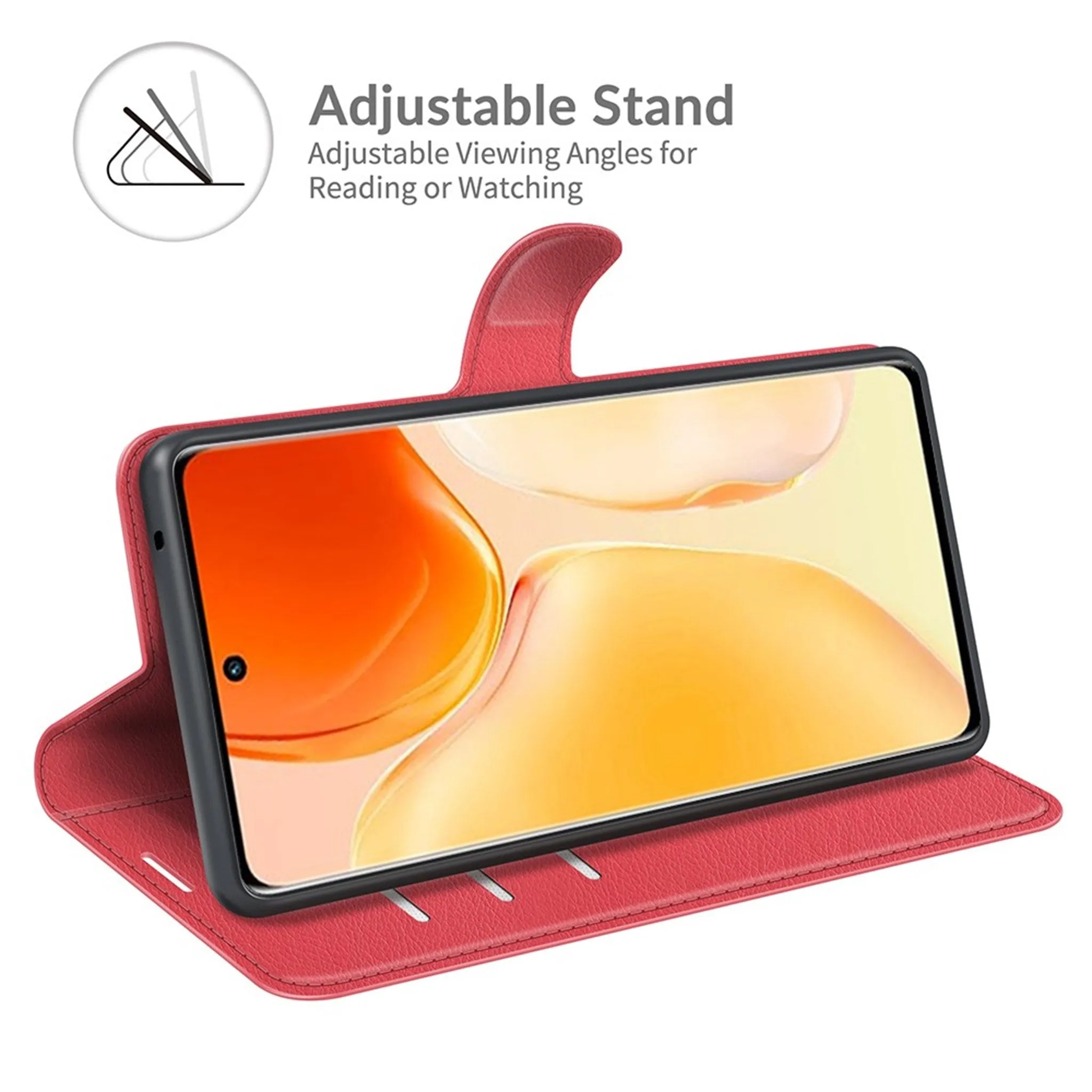 Classic Vivo X70 Pro flip case - Red