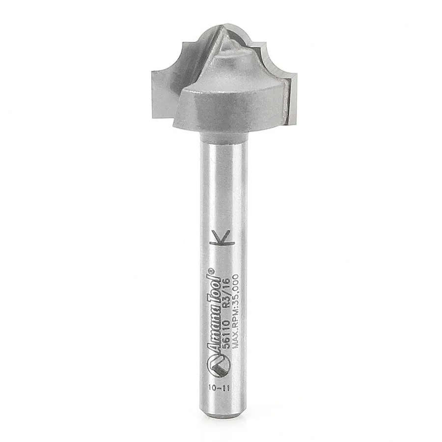 Classical Groove Router Bit | 9⁄64 Radius x 3⁄4 Dia x 1⁄2 x 1⁄4" Shank | 56110 | 738685961100