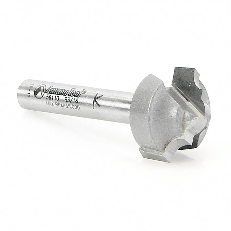 Classical Groove Router Bit | 9⁄64 Radius x 3⁄4 Dia x 1⁄2 x 1⁄4" Shank | 56110 | 738685961100