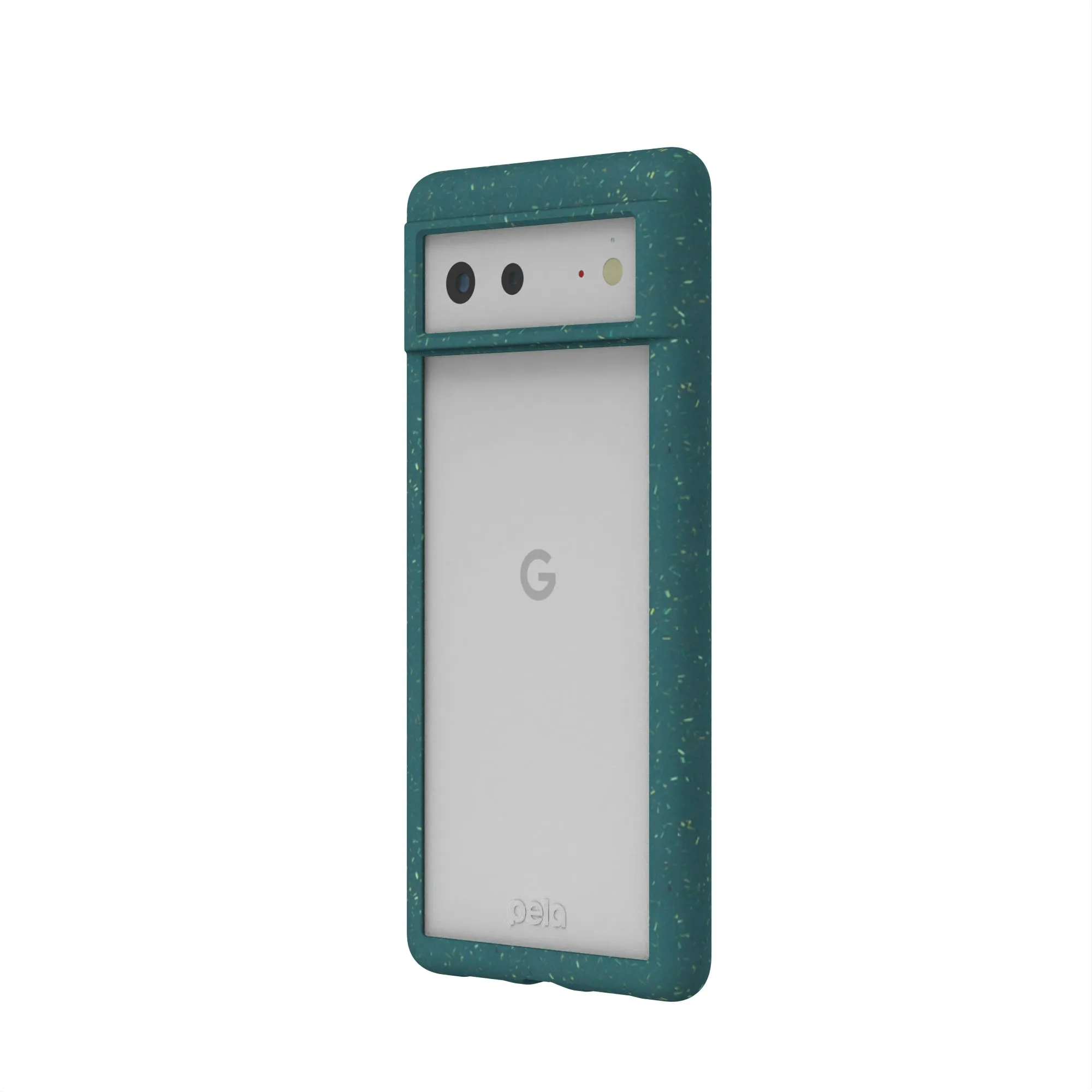 Clear Google Pixel 6 Case with Green Ridge