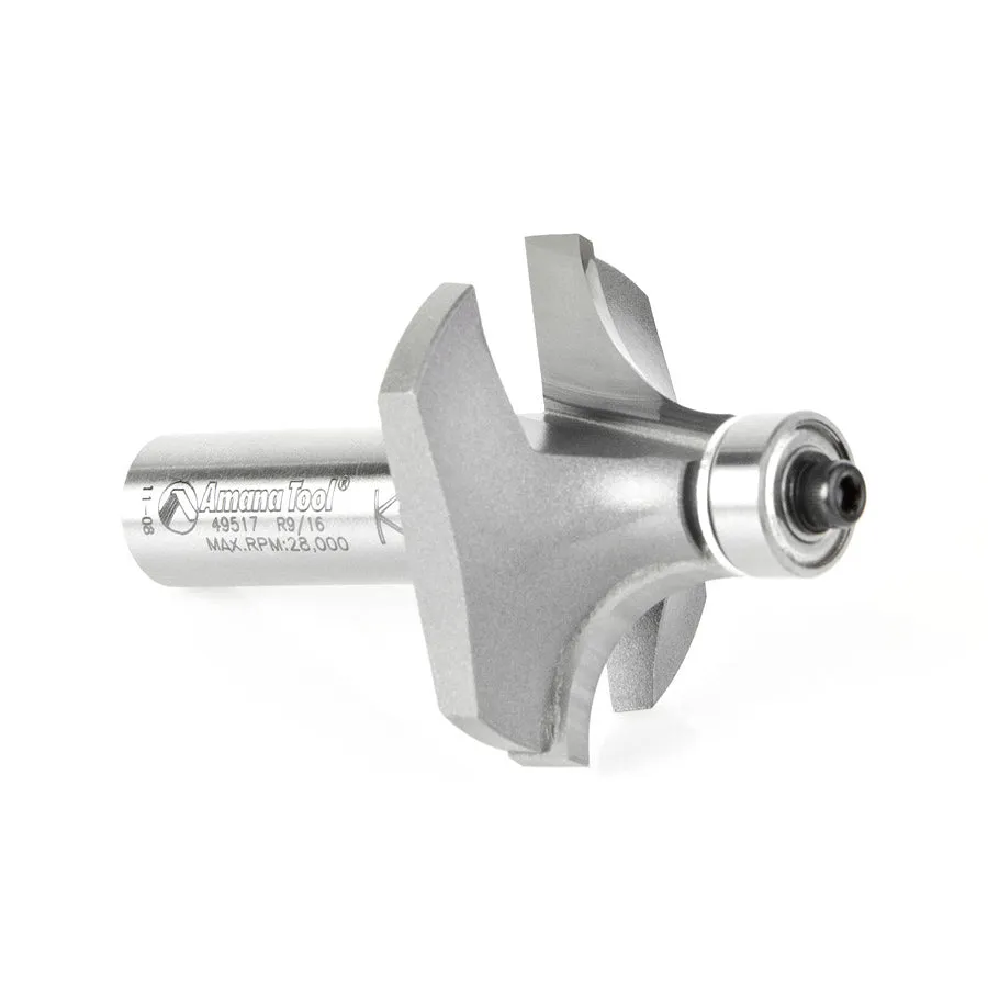 Corner Rounding Router Bit | 9⁄16 Radius x 1 5⁄8 Dia x 3⁄4 x 1⁄2"Shank | 49517 | 738685495179