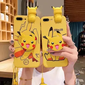 Cute Pikachu Yellow Phone Case (For iPhone)