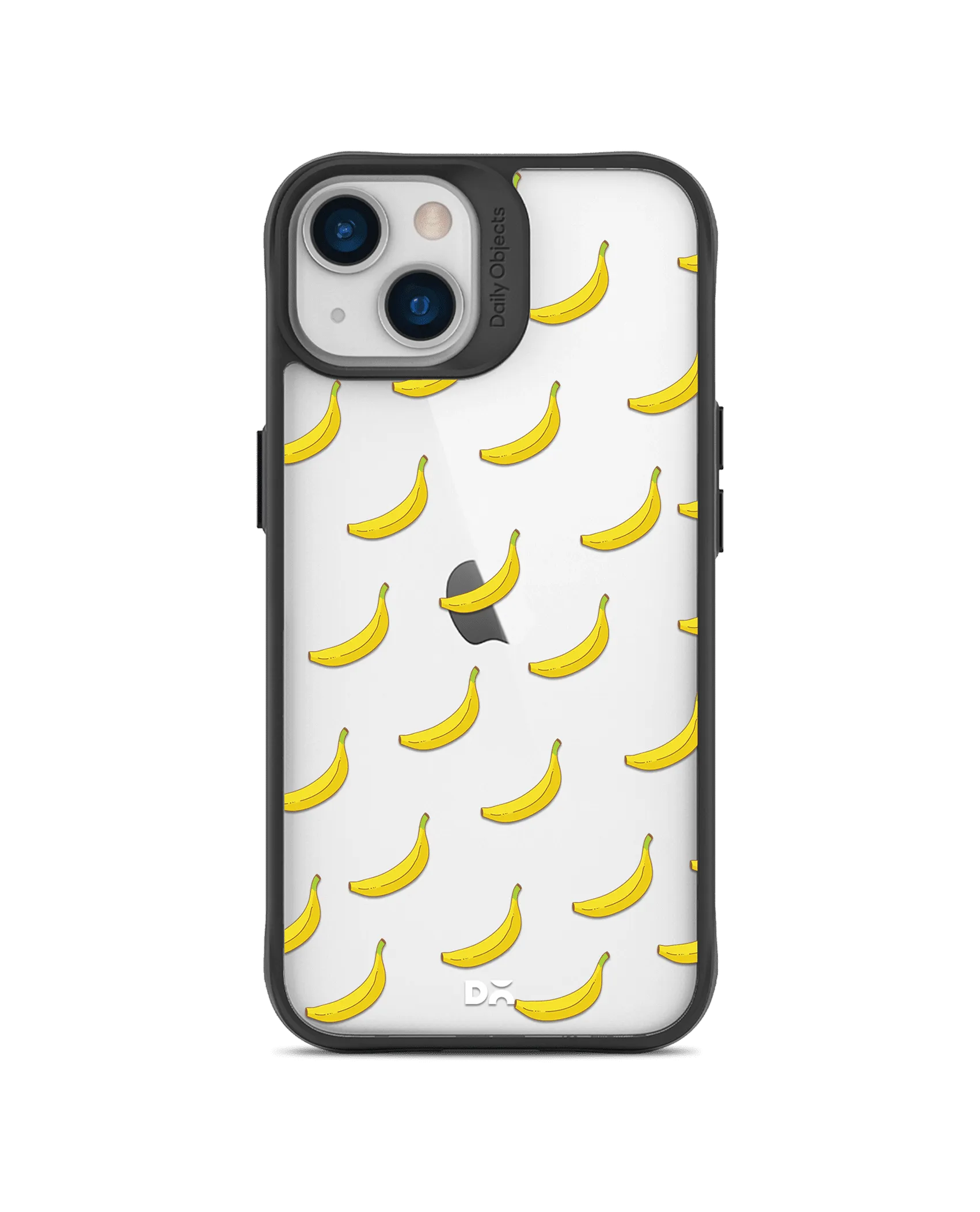 DailyObjects Banana Icon Black Hybrid Clear Case Cover For iPhone 13 Mini