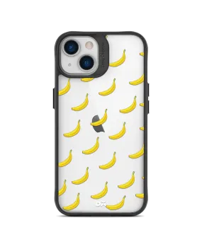 DailyObjects Banana Icon Black Hybrid Clear Case Cover For iPhone 13 Mini