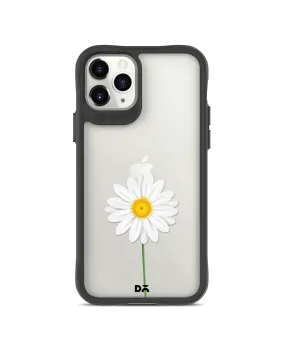 DailyObjects Clear White Daisy Black Hybrid Clear Case Cover For iPhone 11 Pro Max