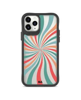 DailyObjects Color Hypnosis Black Hybrid Clear Case Cover For iPhone 11 Pro