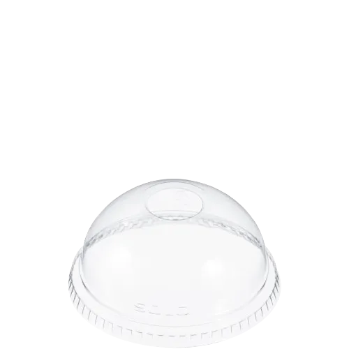 Dart Mfg. Clear Dome Lid With 1" Hole For 9-12 oz. Clear Cups DLR662 - 1000/Case