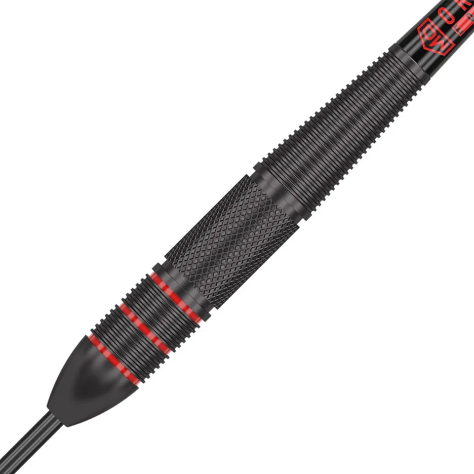 Dart World Charger Black Coated Steel Tip Darts - 19gm