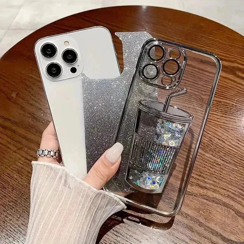 Diamond Glass Glitter Case (For iPhones)