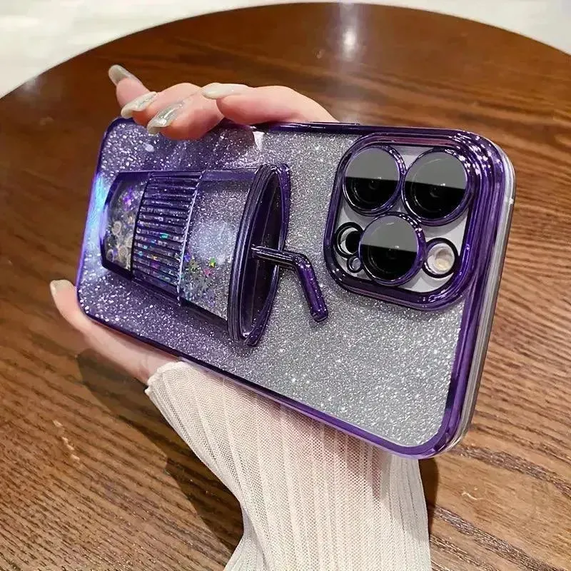 Diamond Glass Glitter Case (For iPhones)