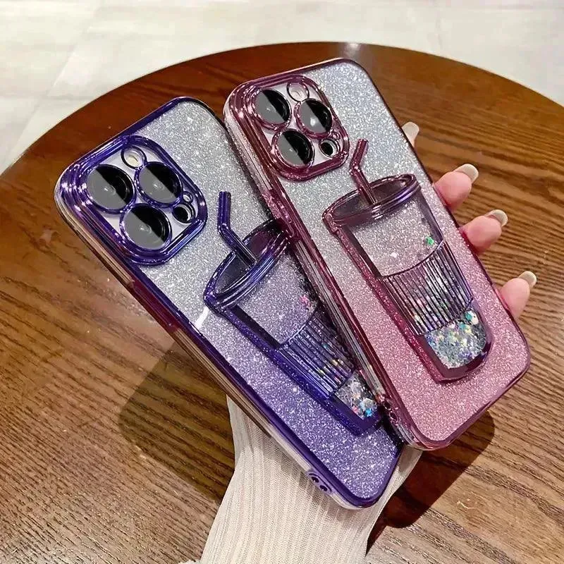 Diamond Glass Glitter Case (For iPhones)