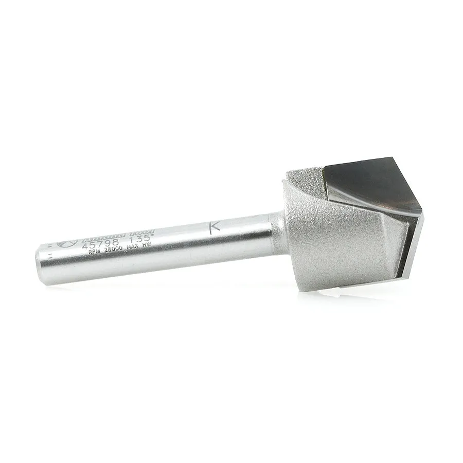 Double Edge Folding 'V' Groove (ACM) Router Bit | 22.5°x 0.080 Tip x 3⁄4 Dia x 1⁄2 x 1⁄4" Shank | 45798 | 738685457986