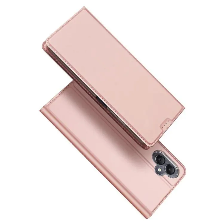 DUX DUCIS Skin Pro Faux Leather Wallet Flip Case for Samsung Galaxy A06 - Rose Gold