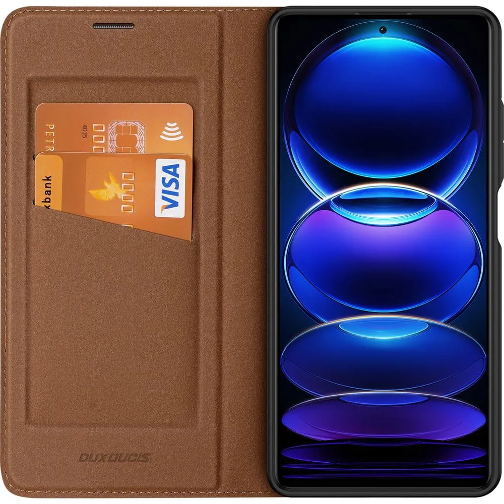 Dux Ducis SKIN X2 Tough Rugged Flip Wallet Case Redmi Note 12 Pro Plus( ) 5G - Brown