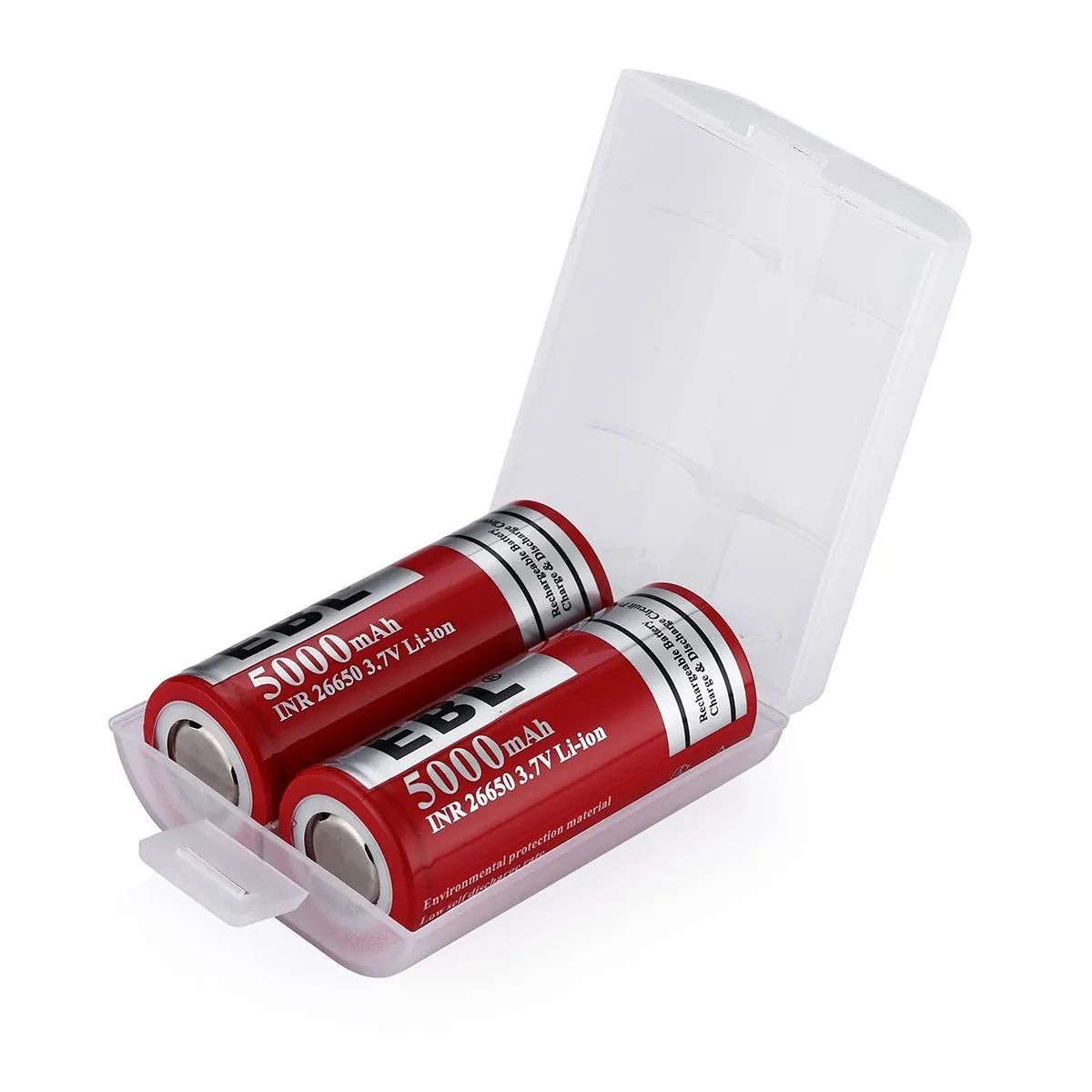 EBL 2Pcs 26650 Rechargeable Batteries with 992 Battery Charger