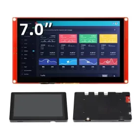 Elecrow CrowPanel 7-inch hmi ESP32 Display 800x480 RGB TFT LCD Touchscreen w/o Case