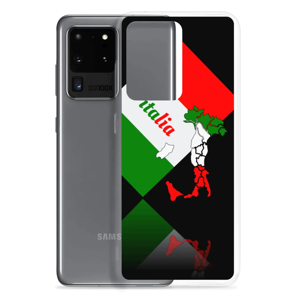 Elegant Italia - Italy Flag And Map Samsung Black Case