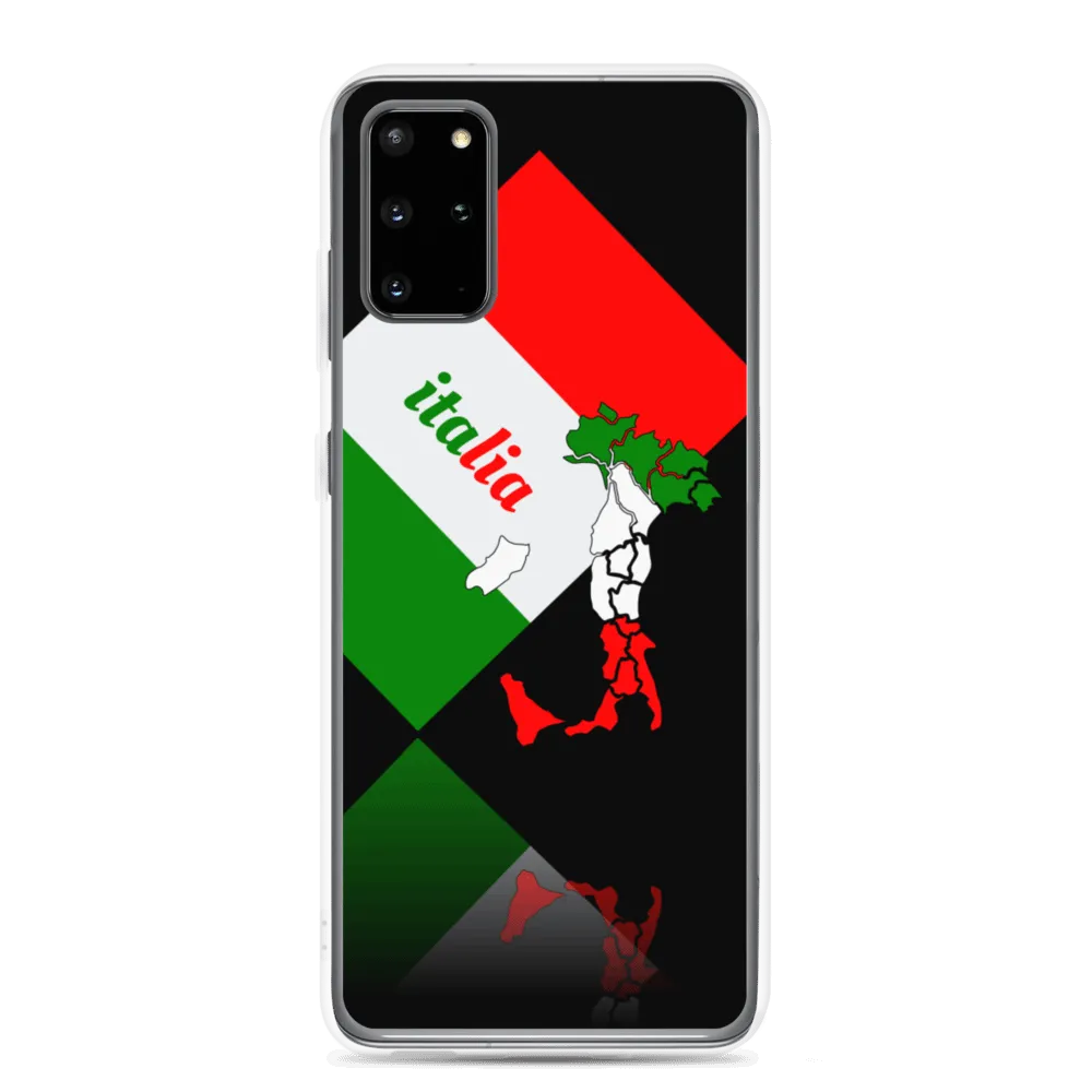 Elegant Italia - Italy Flag And Map Samsung Black Case